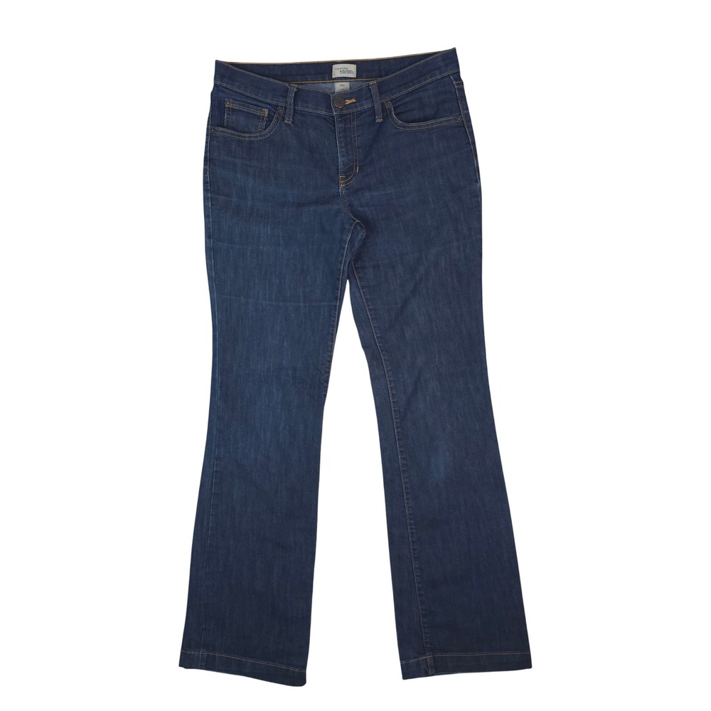 Gap Long and Lean Jeans Womens 10/30L Dark Wash Blue Bootcut Stretch Denim‎ Y2K